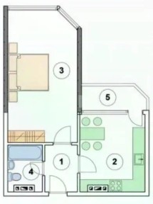 Продается 1-комн. квартира, 44,1 м²