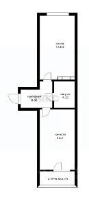 Продается 1-комн. квартира, 39,53 м²
