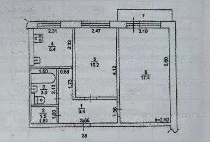 Продается 2-комн. квартира, 44 м²