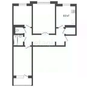 Продается 3-комн. квартира, 61,7 м²