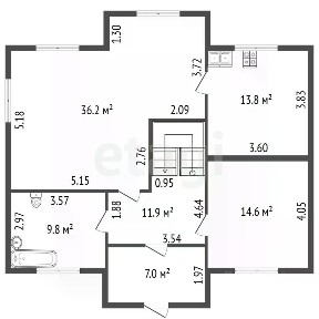 Продается 3-этажный дом, 290 м²