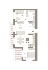Продается 3-комн. квартира, 76,73 м²