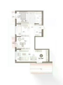 Продается 3-комн. квартира, 113,93 м²