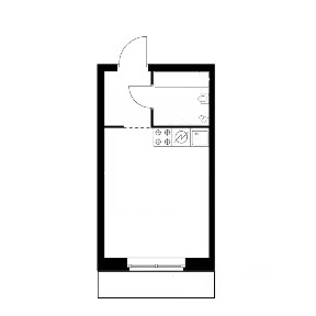 Продается студия, 24,8 м²
