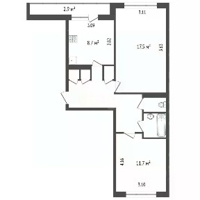 Продается 2-комн. квартира, 53 м²
