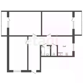 Продается 3-комн. квартира, 53 м²