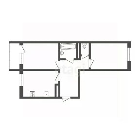 Сдается 2-комн. квартира, 52,3 м²