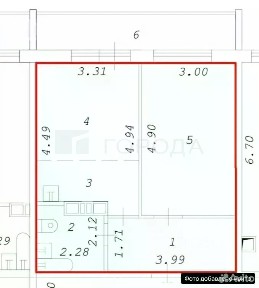 Продается 1-комн. квартира, 41 м²