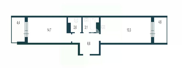 Продается 2-комн. квартира, 45,1 м²