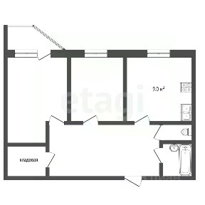 Продается 2-комн. квартира, 50 м²