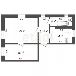 Продается 2-комн. квартира, 50 м²
