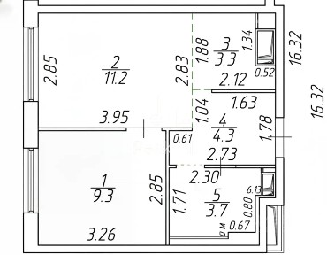 Сдается 1-комн. квартира, 33 м²