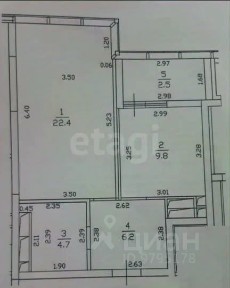 Продается 1-комн. квартира, 43,1 м²