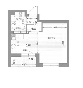 Продается студия, 30,7 м²