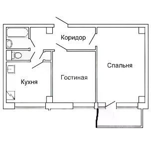 Продается 2-комн. квартира, 46 м²