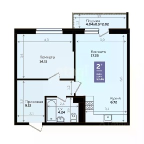 Продается 2-комн. квартира, 88 м²