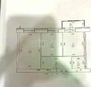 Продается 2-комн. квартира, 61,3 м²