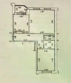 Продается 2-комн. квартира, 66,3 м²