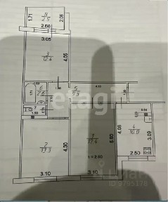 Продается 3-комн. квартира, 65,9 м²