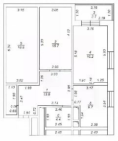 Продается 2-комн. квартира, 61,7 м²