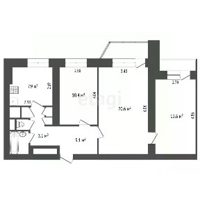 Продается 3-комн. квартира, 65,4 м²
