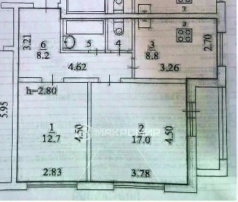 Продается 2-комн. квартира, 51,4 м²