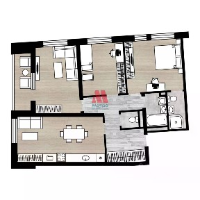 Продается 3-комн. квартира, 88,3 м²