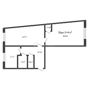 Продается 2-комн. квартира, 44 м²