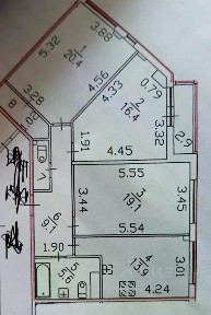 Сдается 3-комн. квартира, 89,8 м²