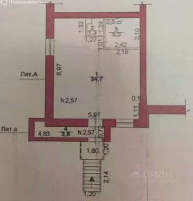 Сдается торговая площадь, 42,5 м²