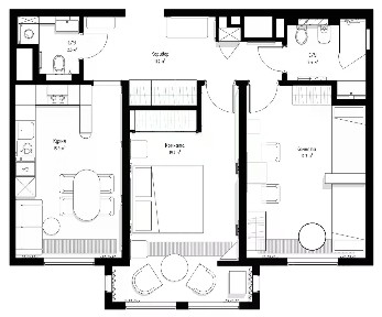 Продается 2-комн. квартира, 70 м²