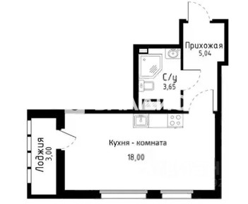 Продается студия, 29,4 м²