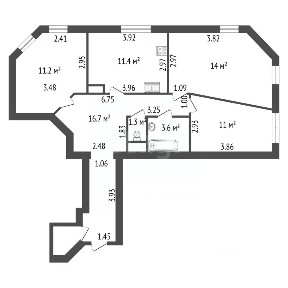 Продается 3-комн. квартира, 71 м²