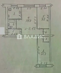 Продается 3-комн. квартира, 54,2 м²