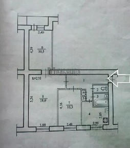 Продается 3-комн. квартира, 57,1 м²