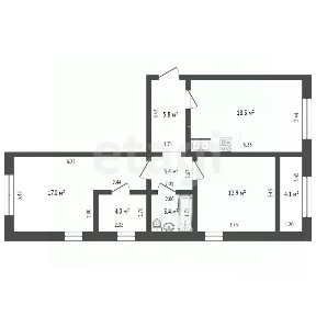 Продается 2-комн. квартира, 65 м²