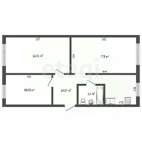 Продается 3-комн. квартира, 60,1 м²