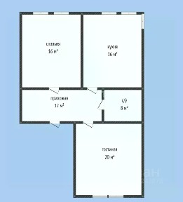 Продается 2-комн. квартира, 71 м²