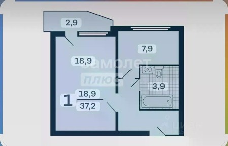 Сдается 1-комн. квартира, 38 м²