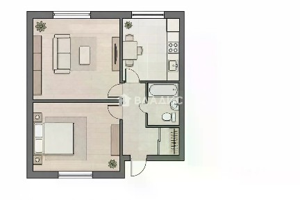 Продается 2-комн. квартира, 47,4 м²