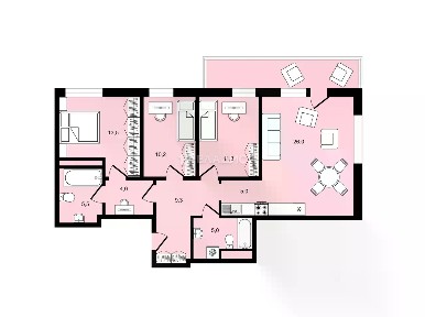 Продается 3-комн. квартира, 91,2 м²
