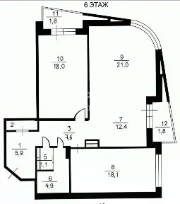 Продается 3-комн. квартира, 94 м²