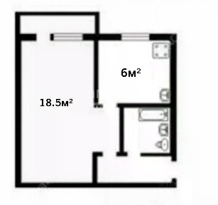 Продается 1-комн. квартира, 29,5 м²