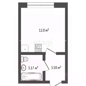 Продается студия, 20,4 м²