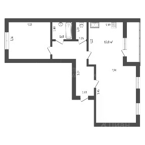 Продается 2-комн. квартира, 64,9 м²