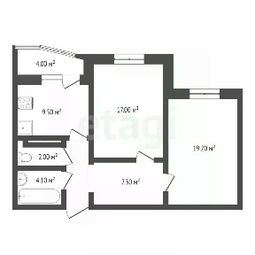 Продается 2-комн. квартира, 62,1 м²