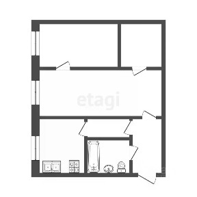 Продается 2-комн. квартира, 42,9 м²