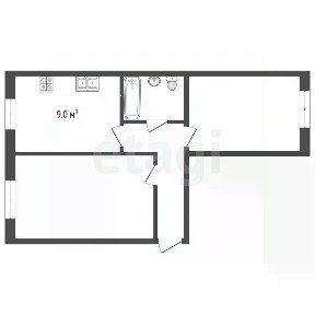 Сдается 2-комн. квартира, 55,4 м²