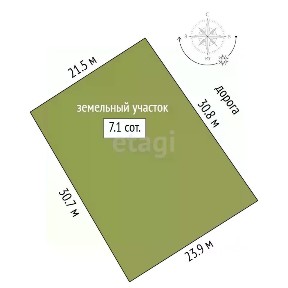 Продается участок, 7 сот.