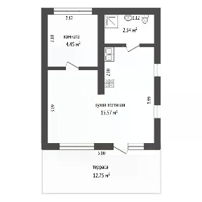 Продается 1-этажный дом, 80 м²